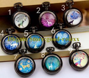 Moda Colores mezclados Hombres de las mujeres Reloj de bolsillo Collar Accesorios Suéter Cadena Señoras Colgando Relojes de pulsera para hombre Relojes de bolsillo AA00184