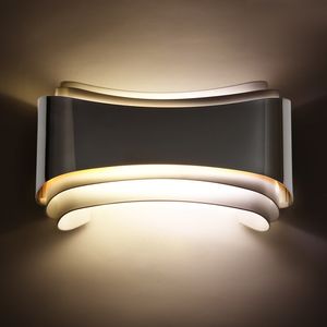 Lámpara de decoración Lámparas de pared de moda luces led modernas para dormitorio sala de estudio Acero inoxidable + acrílico 6W hogar