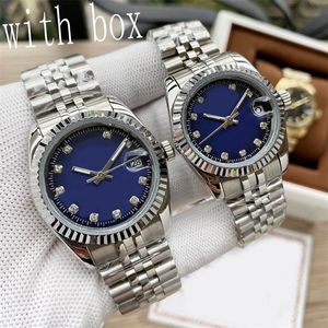 Mode Moissanite Horloge Datejust Heren Horloges Designer 28/31mm Beweging Waterdicht Horloges Blauw Roestvrij Staal Montre De Luxe 36/41mm SB003 C23