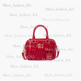 Mode mui mui zonnebrillen tas matelasse bowling vierkante schoudertas dames luxe mui mui handtassen crossbody ontwerper echte draagtas 748