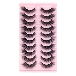 Fluffy Faux 3d Mink Eyelashes naturel Rusable Wispy Cat Eye extension de cils Maquillage