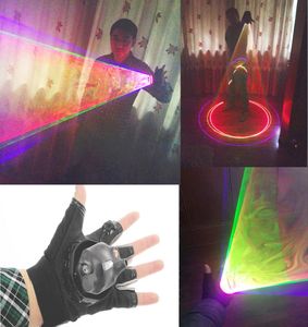 Gants Laser multicolores à la mode DJ, gant Laser rotatif automatique, lumière Laser droite et main gauche, prise US EU pour Dance Party Club9526772