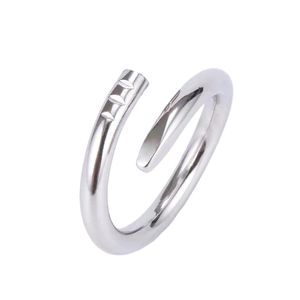 Mode nagelring Designer Ring Fashion unisex manchet ring paar bangle gouden ring sieraden valentijnsdag cadeau