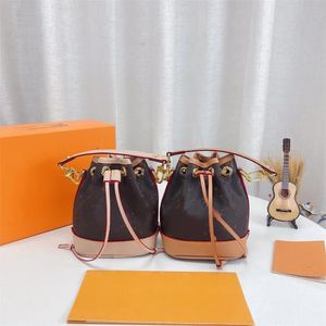 Mode NANO BB super mini barrel bag een Neo string handvat pakket combinatie patroon van bruin canvas vrouwelijke designer luxe handtassen schattige gevouwen CrossBody tas
