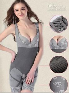 Mode Natuurlijk bamboe houtskool lichaam shaper ondergoed ondergoed slanke afslankpak bodysuits7861743