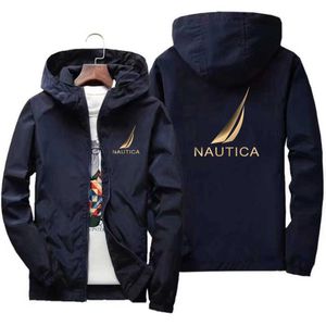 Fashion Nautica Spring and Automne's Men's Windbreaker Mountain Raincoat Outdoor Windproof Hotted Veste trop gros manteau