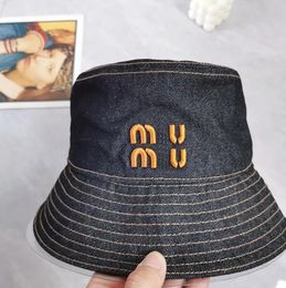 Mode marine Demin honkbal hoed ontwerper cowboy sport ball cap ontwerper bucket hoeden vintage vissermans hoed letters casquette hoed dames heren sunhat -6