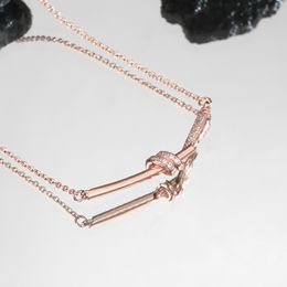 Fashion Necklace Designer Jewelry luxury Pendant Knot necklaces earring wedding Valentines Day styles womens necklace