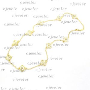 Collier de mode Fleur à quatre feuilles Élégant trèfle à dix fleurs collier vc classique pour femmes bijoux pendentif de haute qualité 30 couleur gi303b