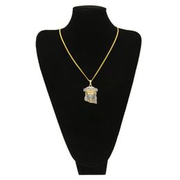 Mode-ketting goud Cubaanse ketting hiphop ketting sieraden 2018 nieuwe iced uit Jezus stuk hanger kettingen