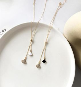 Collier de mode chaîne mince avec pendentif Gingkgo collier cristaux délicats collier ras du cou pour femmes bijoux fête cadeau de mariage Y2357013