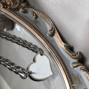 Mode kettingen Designer sieraden mannen houden van hart hangers bruiloft driehoek valentijnsdag diamant 45 cm ketting gouden hangers ketting voor vrouwelijke meisjes