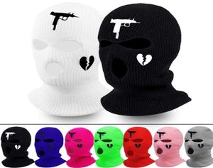 Fashion NEON BALACLAVA TROISHOLE Ski Masque Tactical Full Face Hiver Hat Party Limited Brodery Bone Masculino 2201085098491