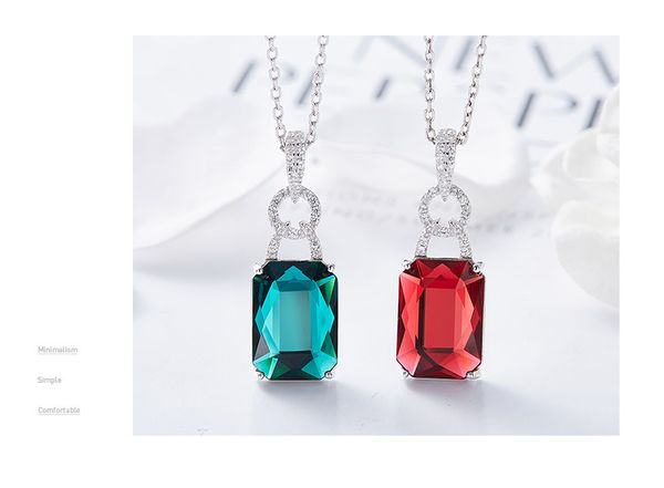Moda: el nuevo conjunto de joyas de plata pura 925 está hecho de un collar de cristal de SWAROVSKI para el día de San Valentín.