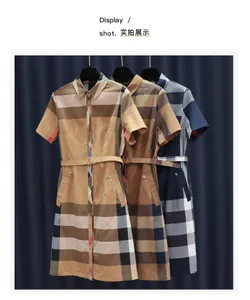 Mode Nieuwe merkontwerper Dress Letter Print Slim Quick Dry Mini Rok American Dames Clothing Women Casual S XXL