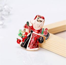 Mode- Nieuwe Kerst Broche Accessoires Kerstboom Santa Claus Christmas Snowman Bells Broche Combinatie Broche