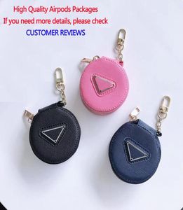 Fashion New Design Earphone Package pour AirPods Black Pink Navy AirPods Protective Case avec triangle inversé approprié 1232656503