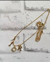 Mode nouveau design triple anneaux trois couleurs pendentif collier plein diamants boucle d'oreille bijoux de créateur T09999