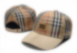 Fashion Nieuwe Designer Hat Classic Plaid Baseball Cap voor mannen High End Luxury cap retro plaid Letter Sun Hat Bucket Hat M-8