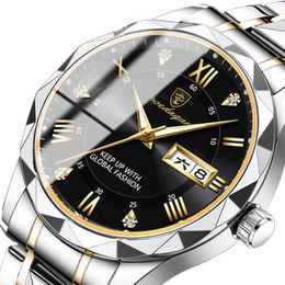 Fashion New Designer Men's Watch Double Calendar Gift Business Luminal Quartz High