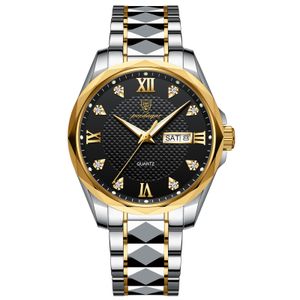 Fashion Nieuwe Designer Watch Waterdichte nachtglow luxe dubbele kalender kwarts Watch Men's Watch