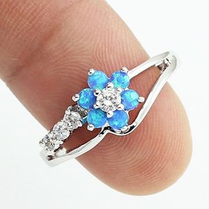 Fashion-Nieuwe Europese en Amerikaanse bloemring Platinum-plated ingebedde Aobao Fashion Lady Ring