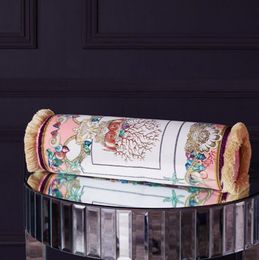 Fashion Nouveau style européen et américain Pilolage Candyshaped Cylindrical Oreiller Lumbar Pillowing Home Fayonings 1550 cm Multicolor 3946348