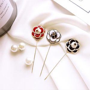 Mode-nieuwe mode bloem broche pin sjaal gesp parel pin type Koreaanse woord pin accessoires sieraden brooch313a