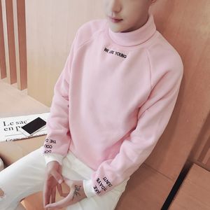 Mode-Nouvelle mode Col roulé Design Sweats à capuche pour hommes Lettre imprimée 