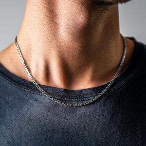 Mode nouveau Figaro chaîne collier hommes 3mm en acier inoxydable couleur or longs colliers pour hommes bijoux cadeau collier Hombres