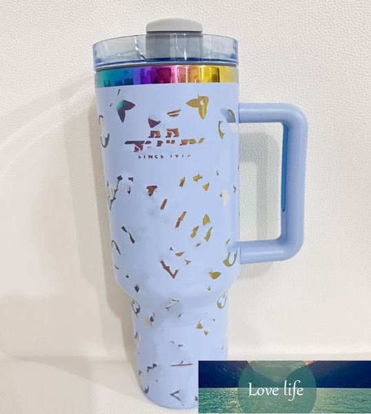 Fashion nouvelle poignée tasse tasse 304 en acier inoxydable paille grande glace tasse de voitures de voiture