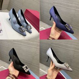 Moda Nuevos zapatos formales de mujer de alta calidad Seda de goma superior de seda