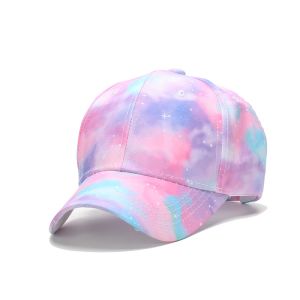 Fashion New Kids Baseball Cap Cap-tout-petit du chapeau avec sangle ajusté pour garçons Girls Ages Tie-dye Unicorn Chapeaux pour les filles ajustées pour les filles