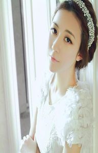 Mode Nieuwe Korea Haaraccessoires voor kinderen Crystal Mesh Garen Bruids Hoofdband strass hoofdband 39172521832
