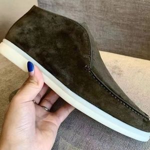 Moda Nuevo Loros Open Walk Zapatillas de deporte de gamuza Zapatos de mujer Zapato casual Hombres Pisos para caminar casuales Bota de tobillo clásica Diseñador de lujo Vestido plano Calzado de fábrica