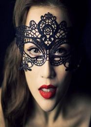 Mode New Masquerade Halloween exquise en dentelle Masque à demi-visage pour lady noire blanche Fashion Sexy KD186506751