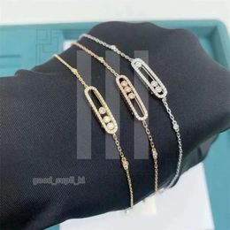 Fashion New Men Bracelet Bijoux Designers Luxury Messikas Charm bracelets plaqué Gold Chain Diamond Bracelet Simple Personnalité Mothers Day présente 192