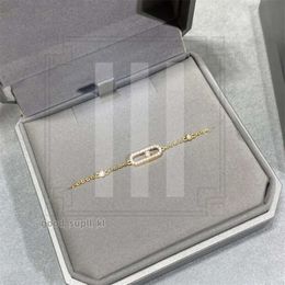 Fashion New Men Bracelet Bijoux Designers Luxury Messikas Charm bracelets plaqué Gold Chain Diamond Bracelet Simple Personnalité Mothers Day présente 513