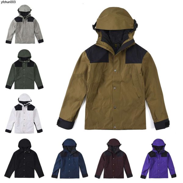 Moda Nuevo diseñador para hombre Hombres Chaquetas con cara al aire libre Intercambio Chaqueta norte Parkas Ropa de abrigo impermeable y a prueba de viento Tamaño asiático S-x2xl Y0a6