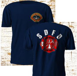 Fashion Nieuwe San Diego Californië Brandweerman Brandweer Marine T-shirt M3XL Tee shirt1354988