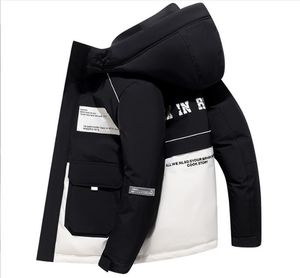 Mode nouveau épais chaud hommes hiver veste Parka décontracté ample Harajuku hommes à capuche Parkas manteaux tendance imprimer vêtements d'extérieur