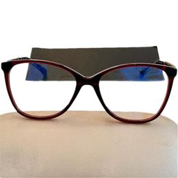 Mode nouvelles femmes lunettes optiques cadre 54-16-140 chaîne en cuir design jambe planche rectangulaire fullrim pour prescription fullset case269N