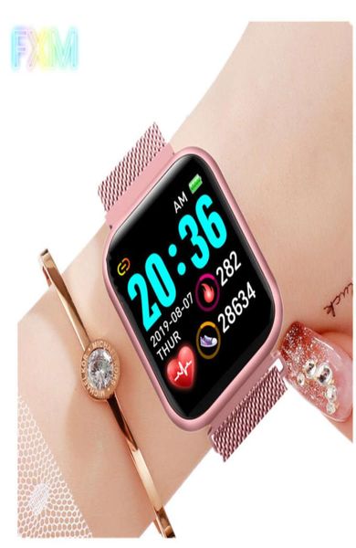 Fashion New Y68 Pro Sport Smart Watch Femmes Men Smartwatch Portable Electronics Heart Rate Fitns Tracker pour Apple Android iOS8396206