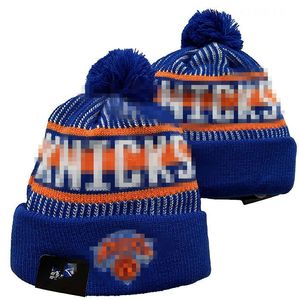 Mode-nieuwe York''knicks''beanie gebreide hoeden sportteams honkbal voetbal basketball beanies caps dames mannen pom mode winter top caps sport gebreide hoeden