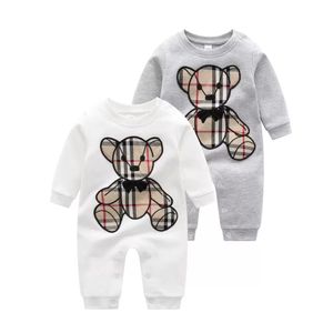 Mode Nouveau-né Bébé Bebe Imprimé Coton Barboteuse 0-2Y Barboteuses Toddle Bébé Body Au Détail Nouveau-nés Bébés Vêtements Enfants Combinaisons Vêtements 3-24mon