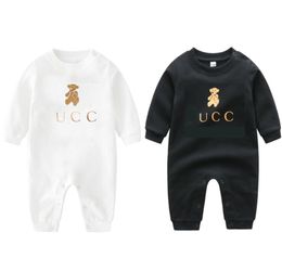 Mode-nouveau-né bébé ensembles garçons filles vêtements dessin animé 100% coton à manches longues combinaisons barboteuses pour bébés vêtements décontractés pour bébé