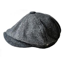 Gorras de vendedor de periódicos de moda para hombres y mujeres sombreros gorras planas gorra de diseñador Gorra plana de koala enlatada de mezcla de lana y ocio 3140287
