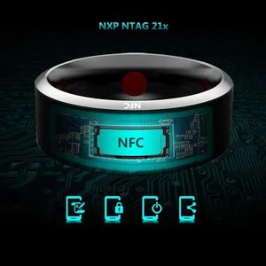 Mode NFC Control Smart Ring Electronic Bluetooth Ring Solar Ring IC REWRITABLE ANALOG ACCEP CARD TAGE Clé IP68 Imperping 240423