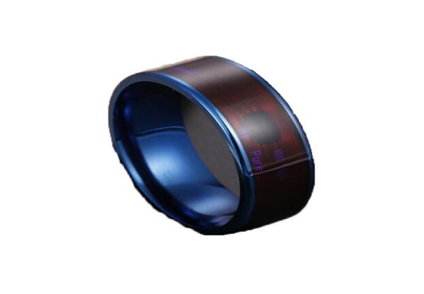 Anillo inteligente NFC de moda en acero inoxidable de grado a juego con teléfono a través de NFC Tools Pro App2799757