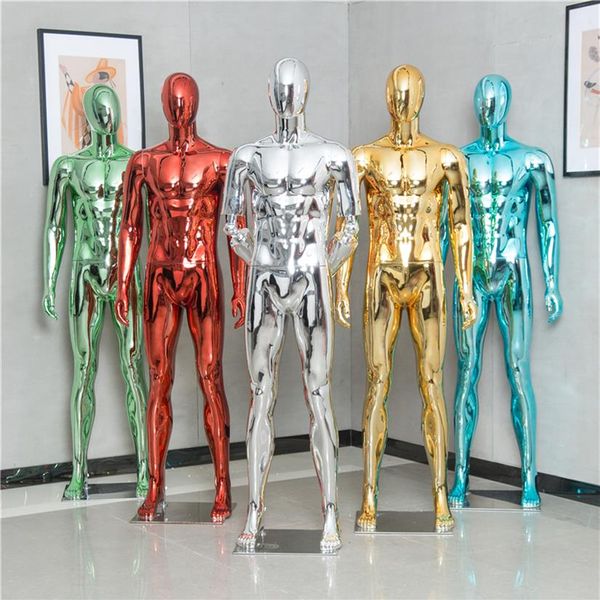 Modelo masculino electrochapado maniquí colorido agradable de la moda modificado para requisitos particulares para Display327k